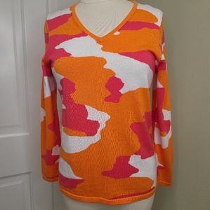 Edinburgh Knitwear V Neck Camo